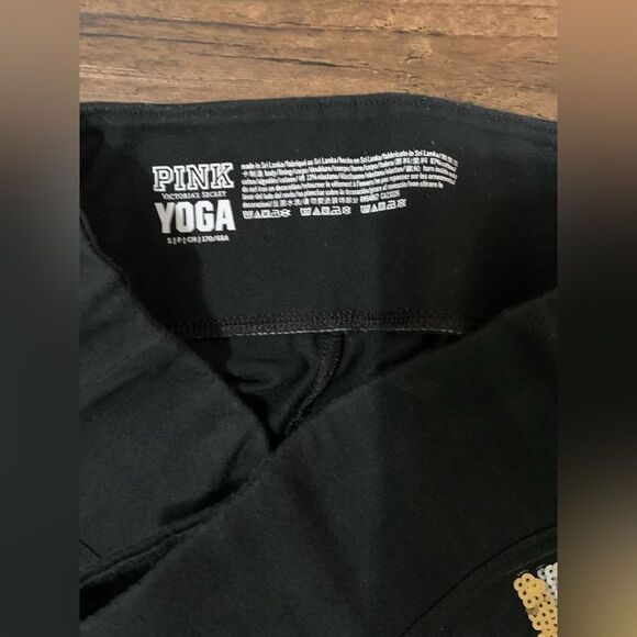 Victoria’s Secret Pink Bling Stripe Dog Tshirt/ Leggings Outfit set S - Picture 10 of 11